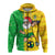 Custom Christmas Brazil Football Hoodie Santa Claus Selecao Champions LT13 - Wonder Print Shop