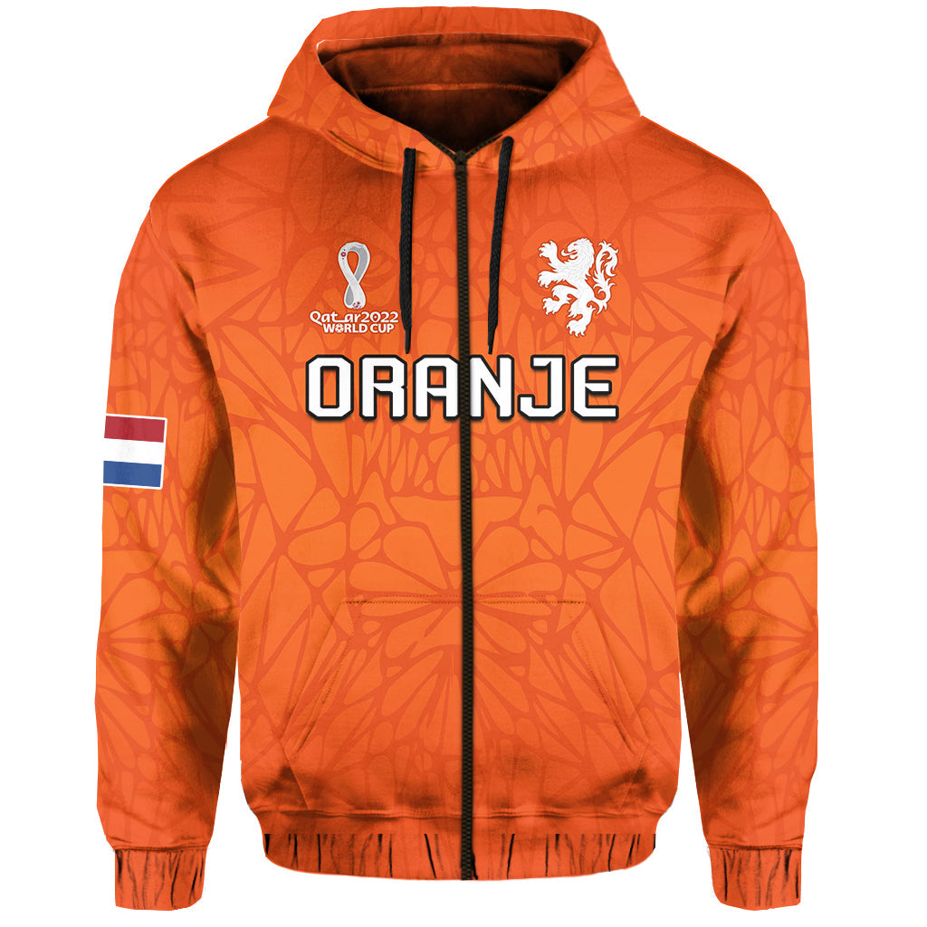 Custom Football Hoodie 2022 Soccer World Cup Oranje Champions LT13 - Wonder Print Shop