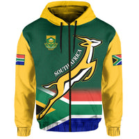 Custom South Africa Rugby Hoodie Springboks Champion Bokke African Pattern Go Bokke LT13 - Wonder Print Shop