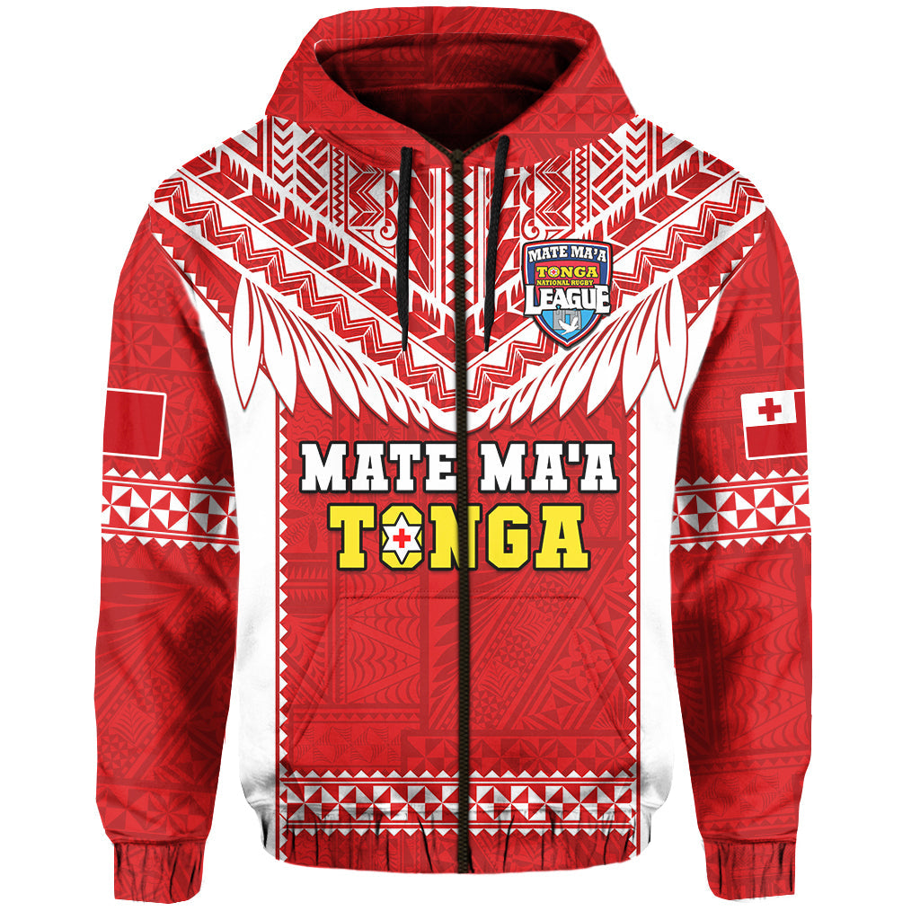Tonga Rugby Hoodie Mate Maa Tonga Pacific Ngatu White - Wonder Print Shop