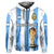 Argentina Football Hoodie La Albiceleste Campeon Proud White 2022 - Wonder Print Shop