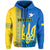 Custom Ukraine Unity Day Hoodie Folk Ukrainian Coat Of Arms - Wonder Print Shop