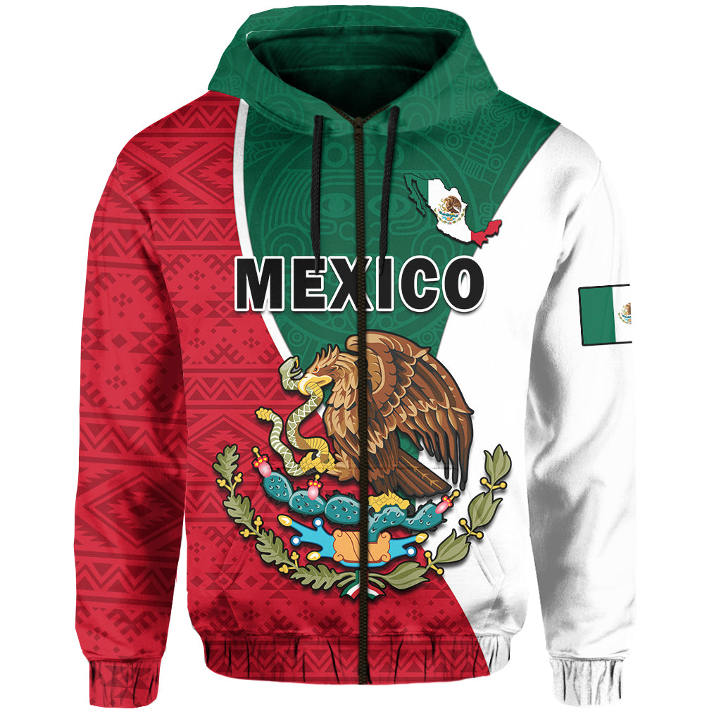 Mexico Hoodie Mexican Aztec Pattern - Wonder Print Shop