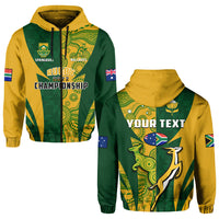 Custom Australia Rugby and South Africa Rugby Hoodie Wallabies Mix Springboks Sporty - Wonder Print Shop