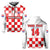 Custom Croatia Football Hoodie Hrvatska Checkerboard Red Version - Wonder Print Shop