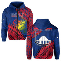 Custom Personalised F.A.S.T Samoa Hoodie Samoan Coat Of Arms Polynesian Pattern - Wonder Print Shop