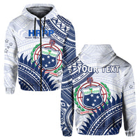Custom Personalised HRPP Samoa Hoodie Samoan Coat Of Arms Polynesian Pattern - Wonder Print Shop