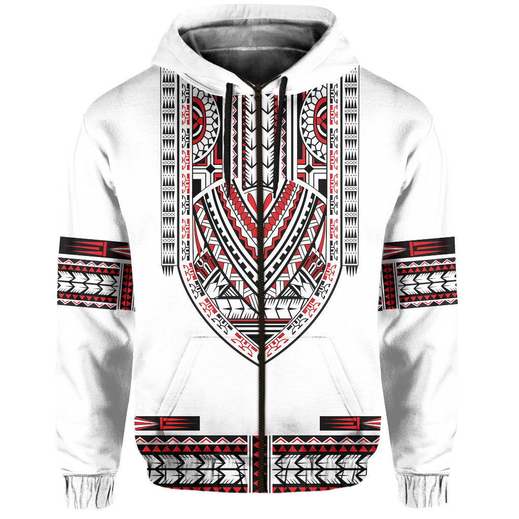 Custom Personalised Polynesian Hoodie Dashiki With Polynesian Tattoo Royal Version - Wonder Print Shop