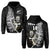 Custom Text And Number New Zealand 2022 Rugby Hoodie All Black Silver Fern Maori Pattern Version Black - Wonder Print Shop