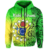 Cook Islands Hoodie Cook Islands Coat Of Arms Turtle Polynesian - Wonder Print Shop