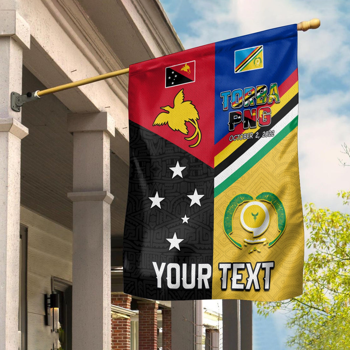 Custom Personalised Torba PNG Day Flag 2022 Simple Polynesia LT13 - Wonder Print Shop