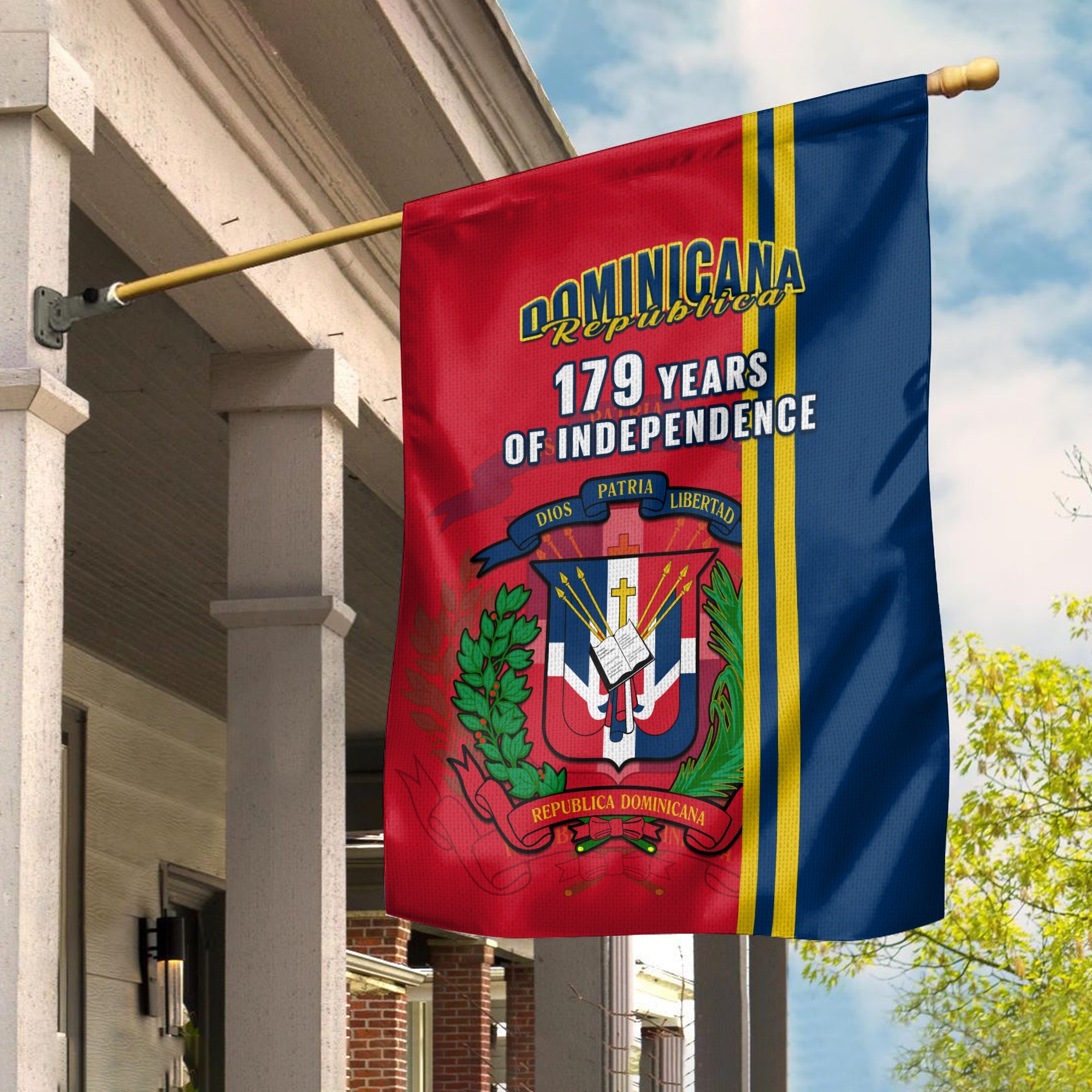 Dominican Republic Flag Happy 179 Years Of Independence - Wonder Print Shop