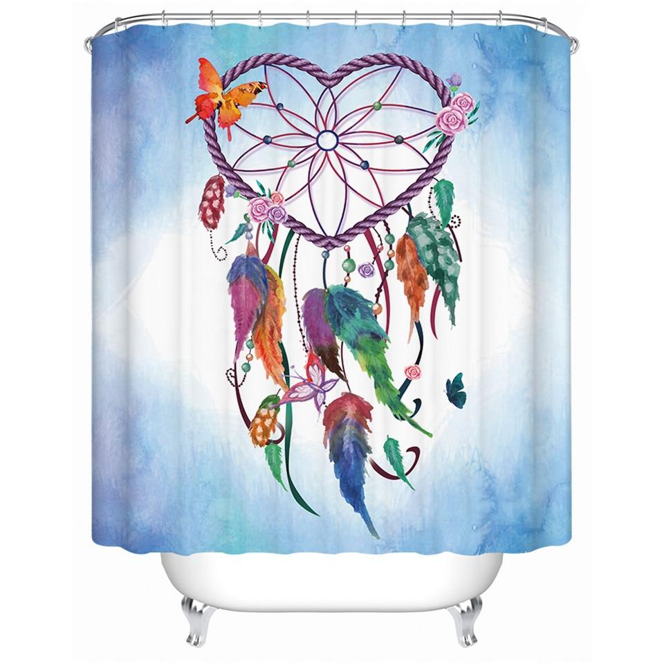 heart-dreamcatcher-flower-pink-blue-butterfly-native-american-design-shower-curtain
