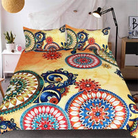 Mandala Flowers Native American Bedding Set LT10 - Wonder Print Shop
