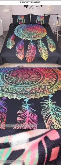 Mandala Dreamcatcher Native American Bedding Set LT10 - Wonder Print Shop