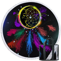 Colorful Dreamcatcher Native American Beach Towel LT10 - Wonder Print Shop