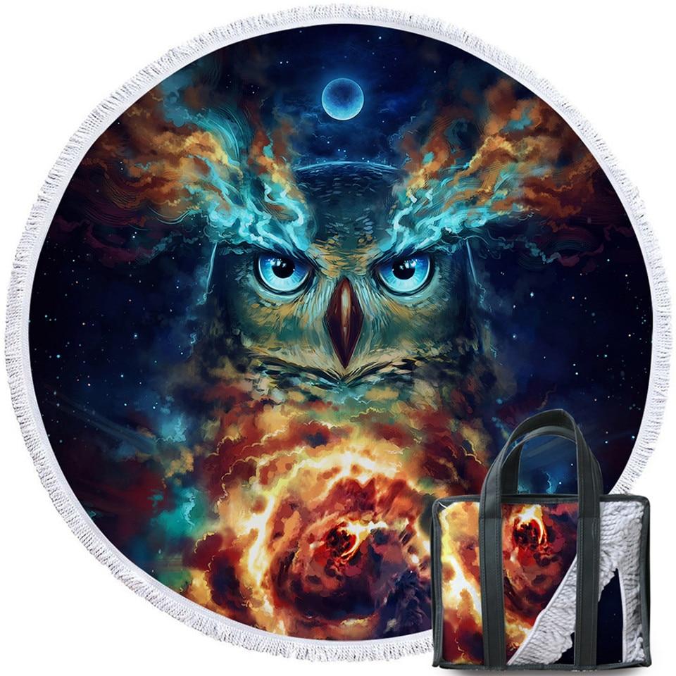 Nebowla Owl Tassels Native American Beach Towel LT10 - Wonder Print Shop