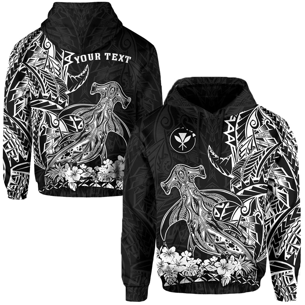 Custom Hawaii Polynesian Hoodie Wild Hammerhead Sharks LT13 - Wonder Print Shop