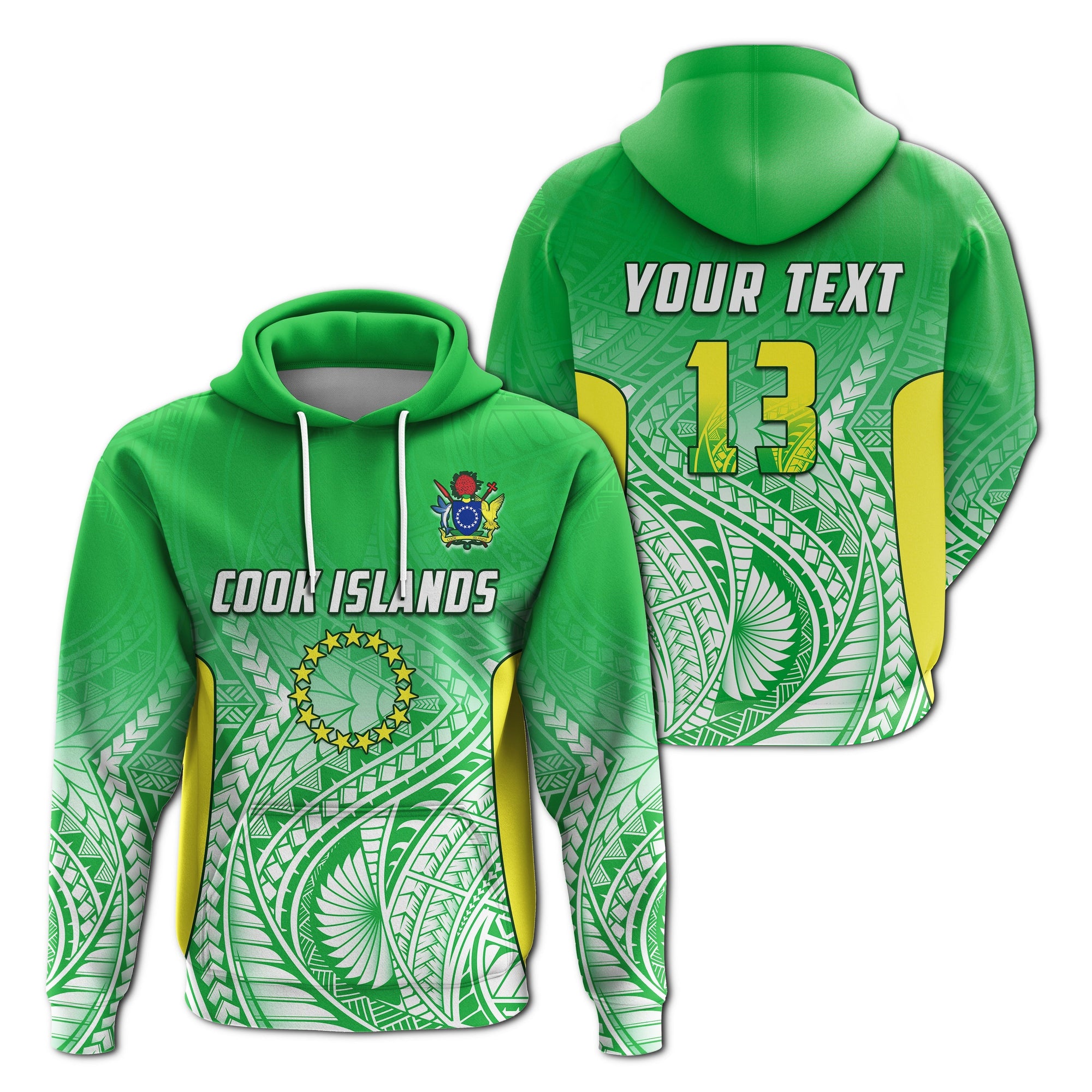 Custom Cook Islands Hoodie Pattern Be Unique LT13 - Wonder Print Shop