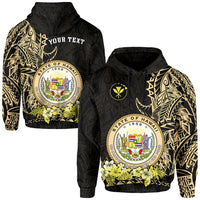 Custom Hawaiian Polynesian Hoodie Gold Seal of Hawaii LT13 - Wonder Print Shop