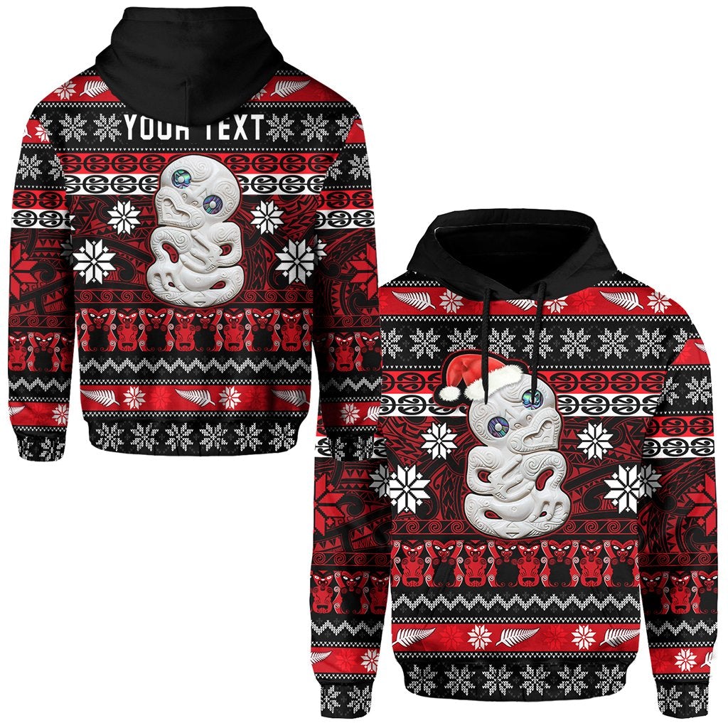 Custom New Zealand Hei Tiki Christmas Hoodie Maori Meri Kirihimete LT13 - Wonder Print Shop
