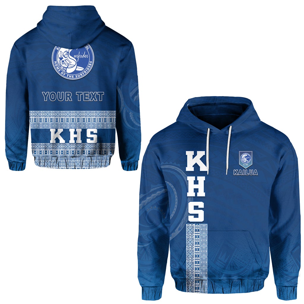 Custom Kailua High School Hoodie KHS Hawaii Pattern LT13 - Wonder Print Shop
