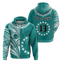 Cook Islands Tatau Hoodie Symbolize Passion Stars Version Blue LT13 - Wonder Print Shop