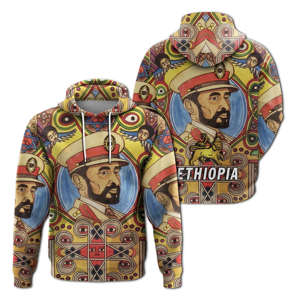 Ethiopia Hoodie Haile Selassie I LT13 - Wonder Print Shop