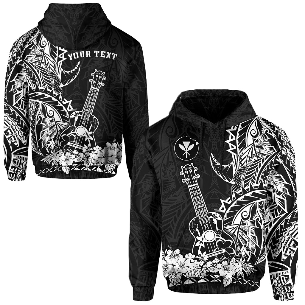 Custom Hawaii Polynesian Hoodie White Ukulele LT13 - Wonder Print Shop