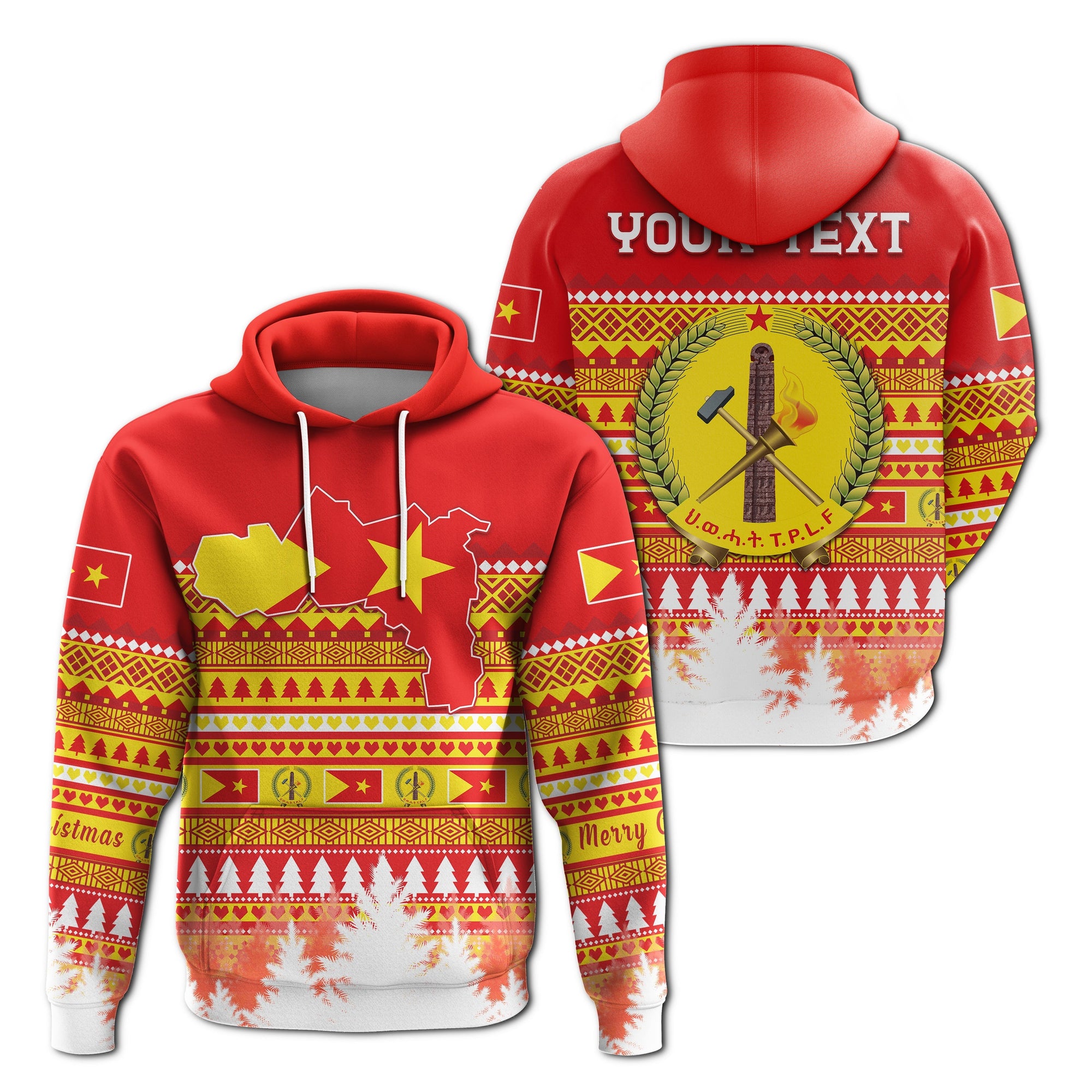 tigray-personalized-hoodie-merry-christmas-mix-african-pattern