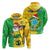 Custom Christmas Brazil Football Hoodie Santa Claus Selecao Champions LT13 - Wonder Print Shop