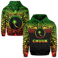 Custom Chuuk Flag Hoodie Micronesia Style Reggae LT13 - Wonder Print Shop