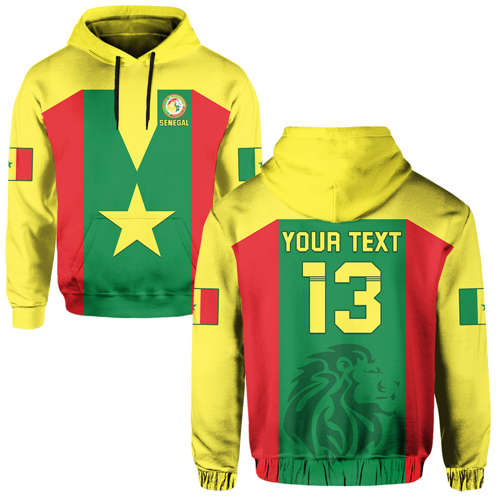Custom Senegal Football Hoodie Champion of Africa LT13 - Wonder Print Shop