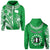 Custom Rarotonga Cook Islands Hoodie Turtle and Map Style Green LT13 - Wonder Print Shop