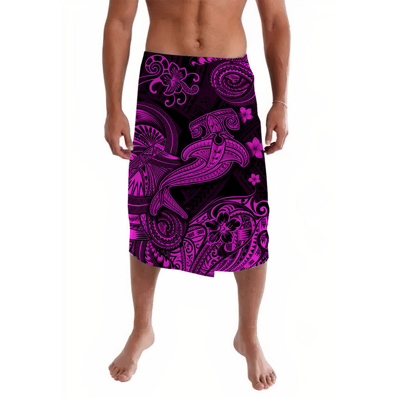 Hawaii Hammer Shark Polynesian Lavalava Unique Style - Pink LT8 - Wonder Print Shop