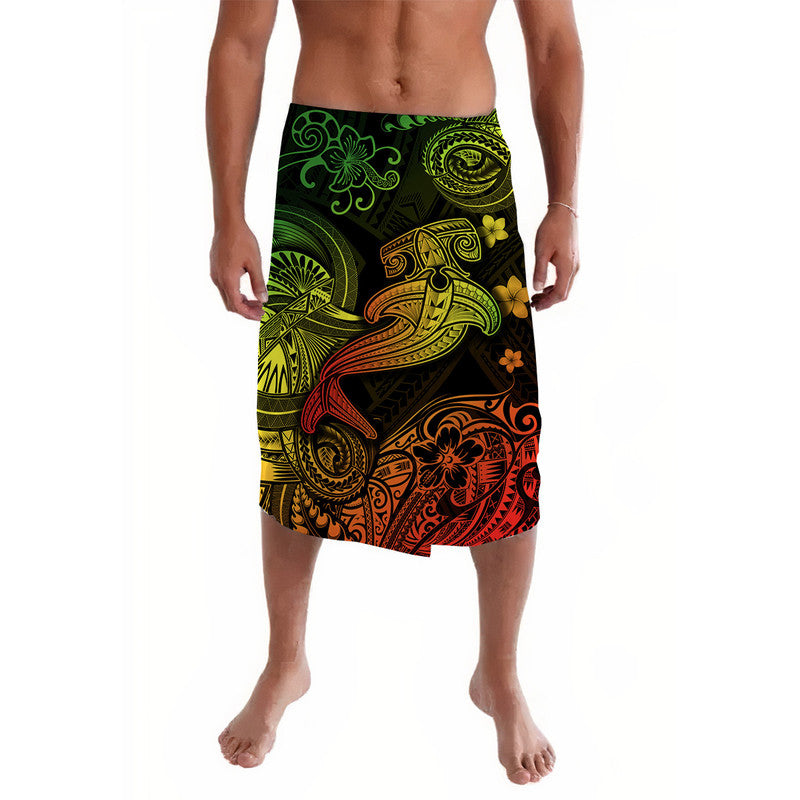 Hawaii Hammer Shark Polynesian Lavalava Unique Style - Reggae LT8 - Wonder Print Shop