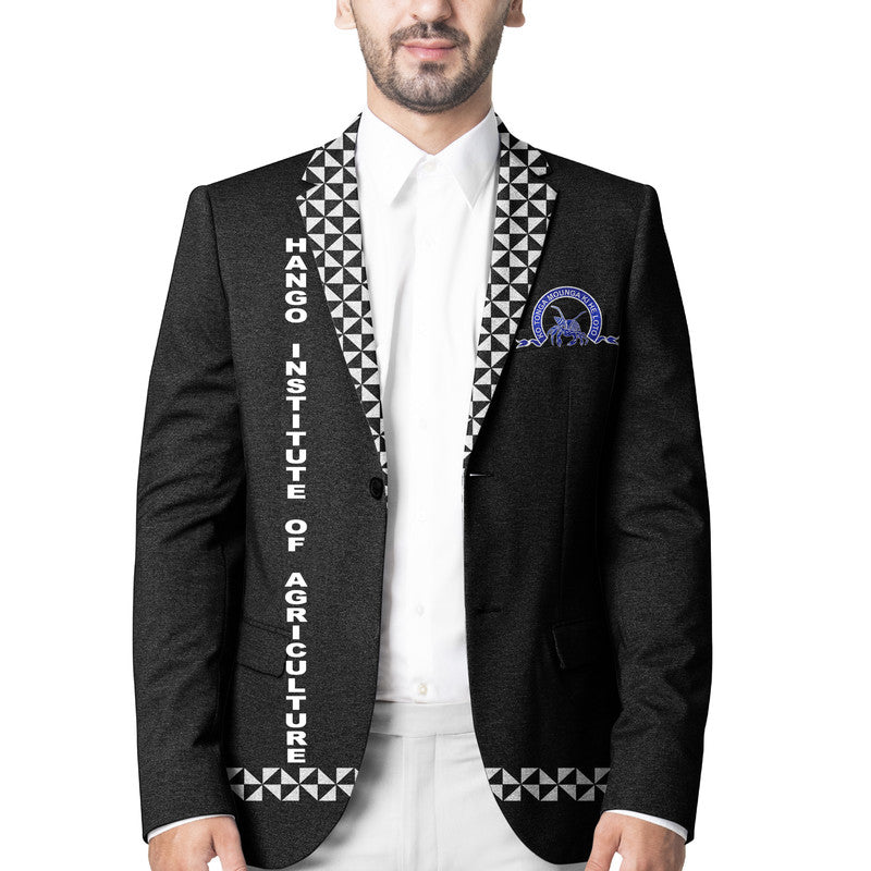 tonga-hango-institute-of-agriculture-blazer-simple-style-black