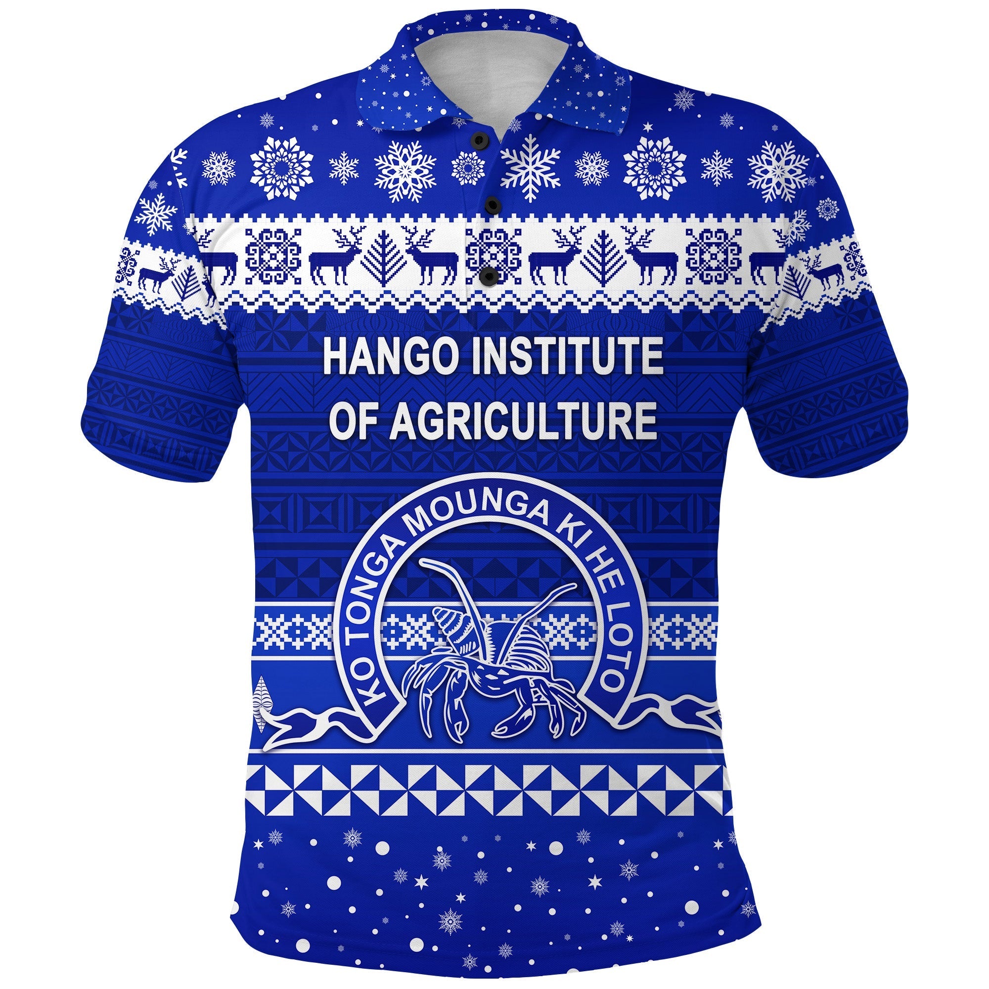 custom-personalised-hango-institute-of-agriculture-christmas-polo-shirt-simple-style