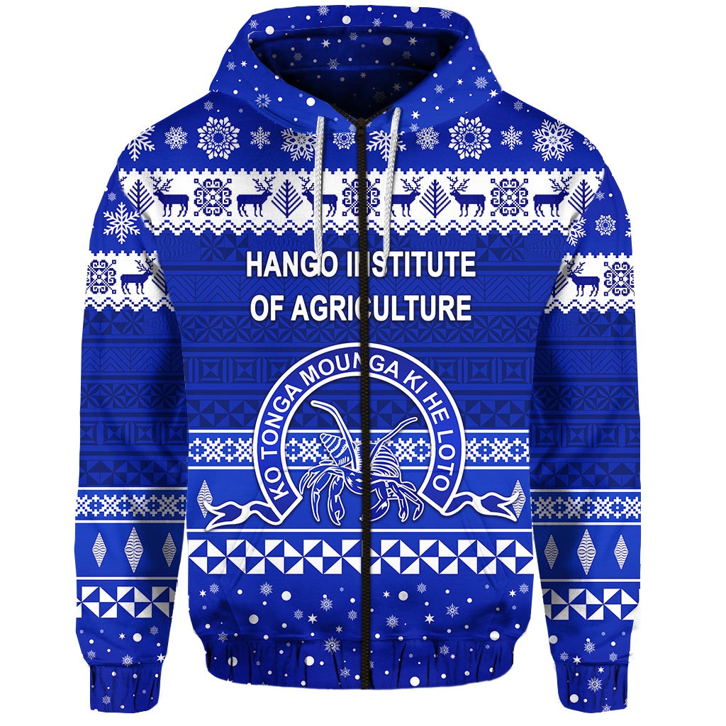 Custom Hango Institute of Agriculture Christmas Zip Hoodie Simple Style LT8 - Wonder Print Shop