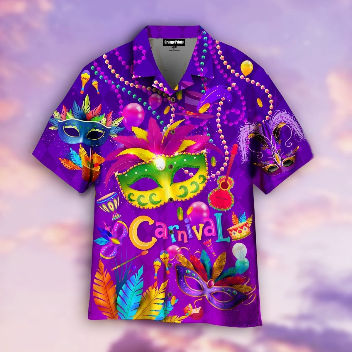 Happy Mardi Gras Carnival Hawaiian Shirt - Wonder Print Shop