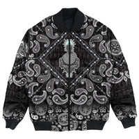 Viking Bomber Jacket Hati Skoll with Bandana Paisley Style RLT12 - Wonder Print Shop