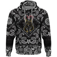 Viking Hoodie Hati and Skoll with Bandana Paisley Style RLT12 - Wonder Print Shop