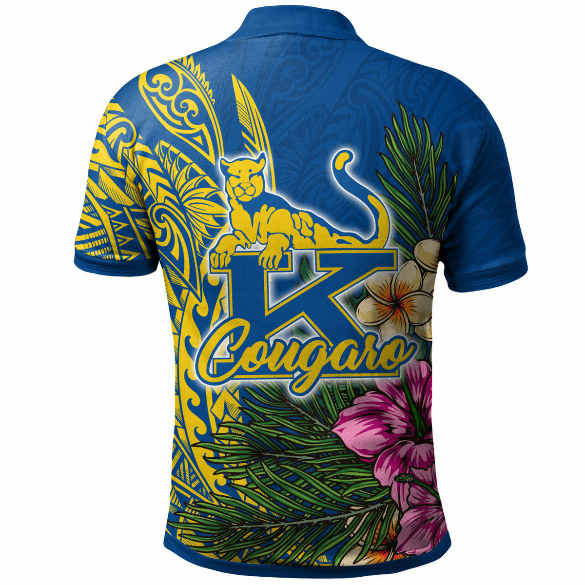 Custom Hawaii Polo Shirt Henry J. Kaiser High School Hawaiian Flowers Wing Patterns LT10 - Wonder Print Shop