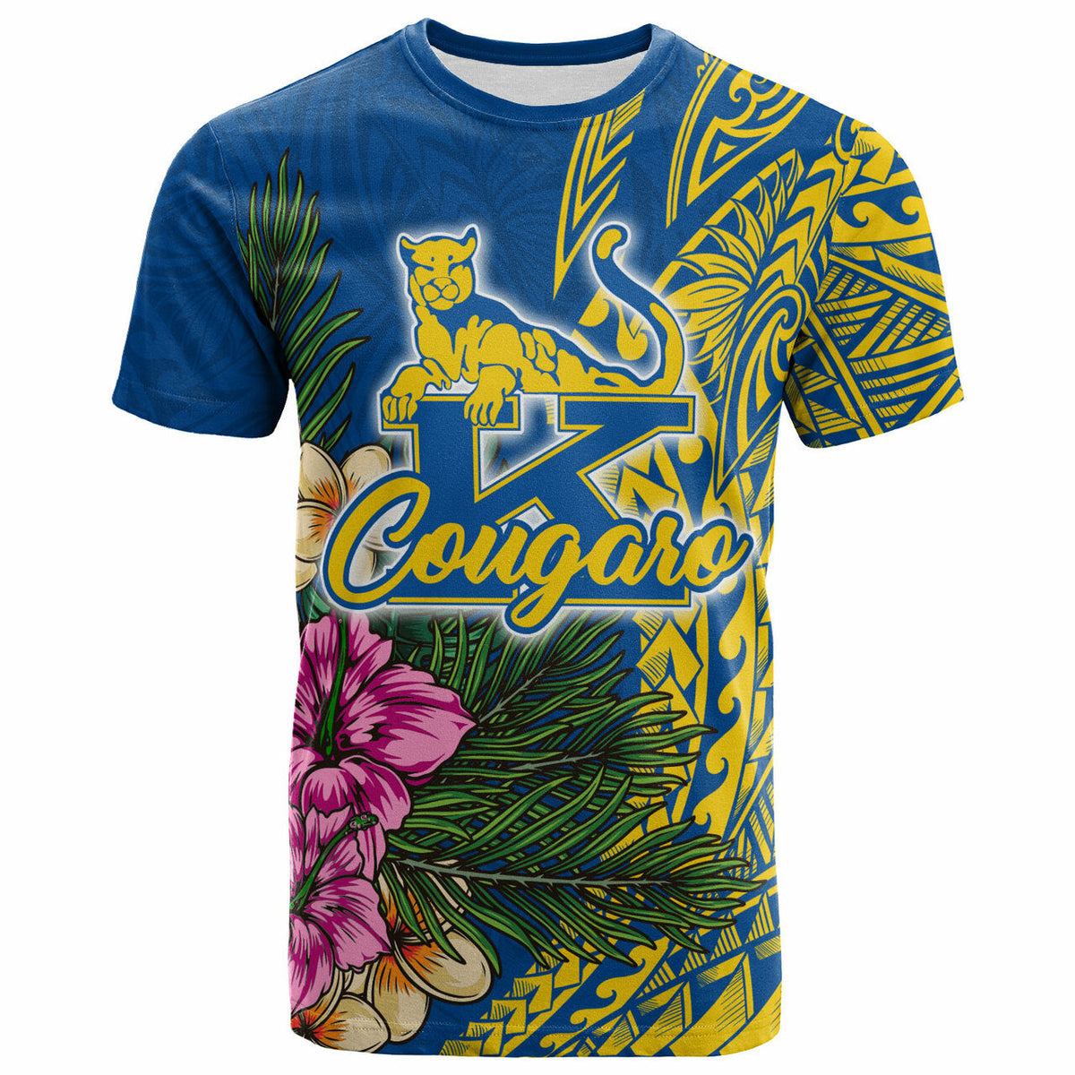 Custom Hawaii T Shirt Henry J. Kaiser High School Hawaiian Flowers Wing Patterns LT10 - Wonder Print Shop
