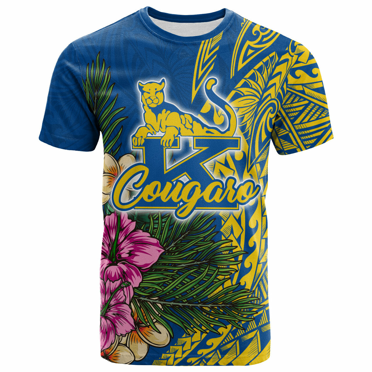 Custom Hawaii T Shirt Henry J. Kaiser High School Hawaiian Flowers Wing Patterns LT10 - Wonder Print Shop