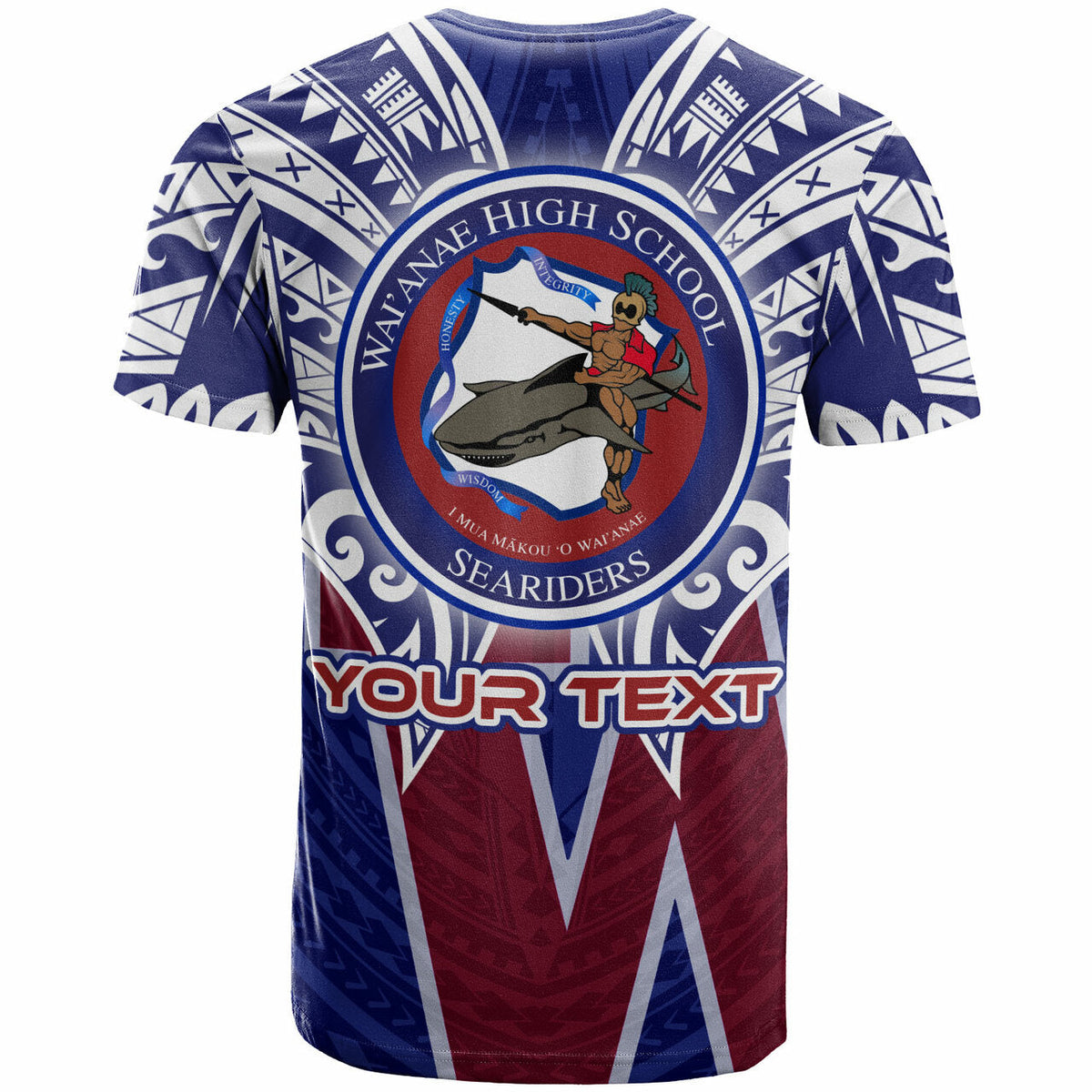 Custom Hawaii T Shirt Waianae High School Hawaiian Patterns LT10 - Wonder Print Shop