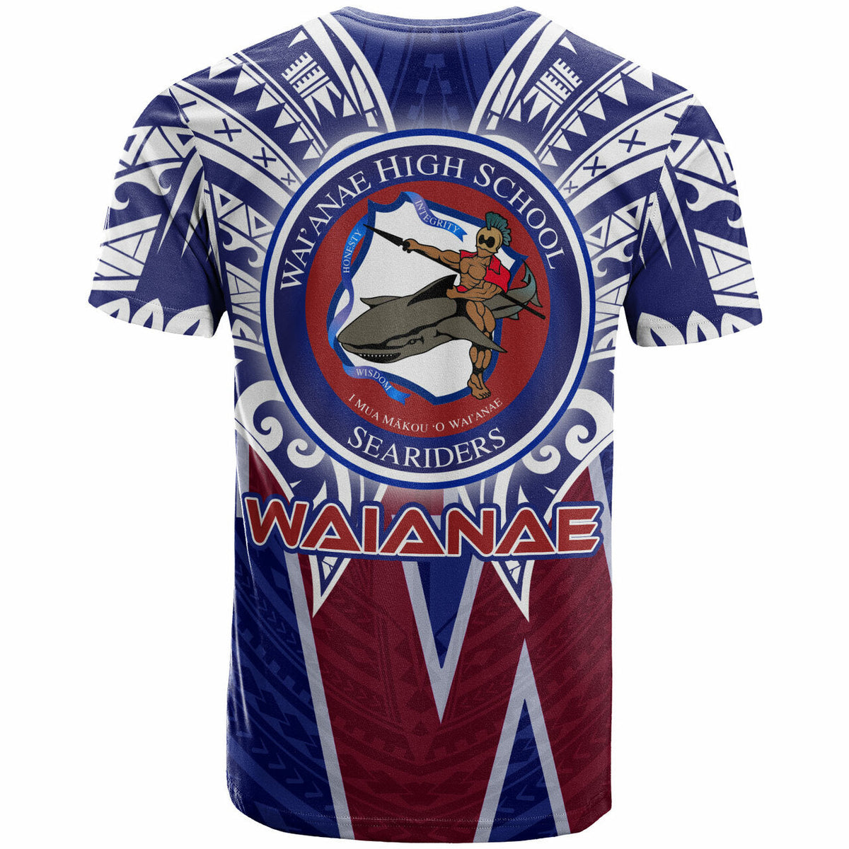 Custom Hawaii T Shirt Waianae High School Hawaiian Patterns LT10 - Wonder Print Shop