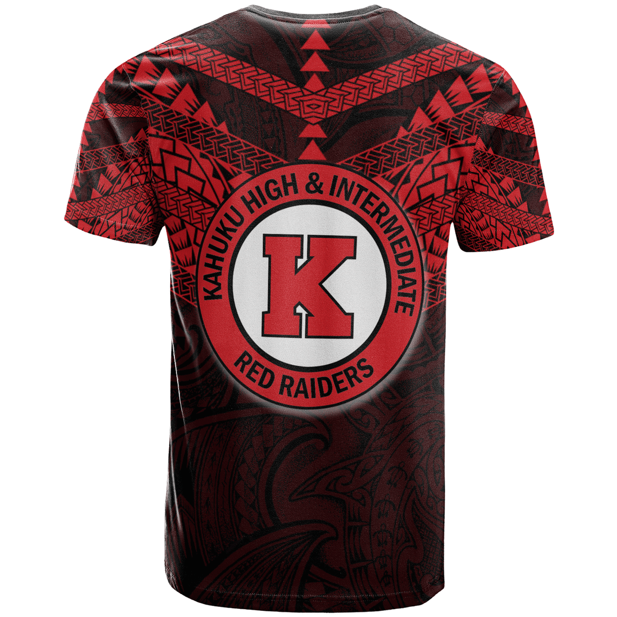 Custom Hawaii T Shirt Kahuku High and intermediate School Logo LT10 - Wonder Print Shop