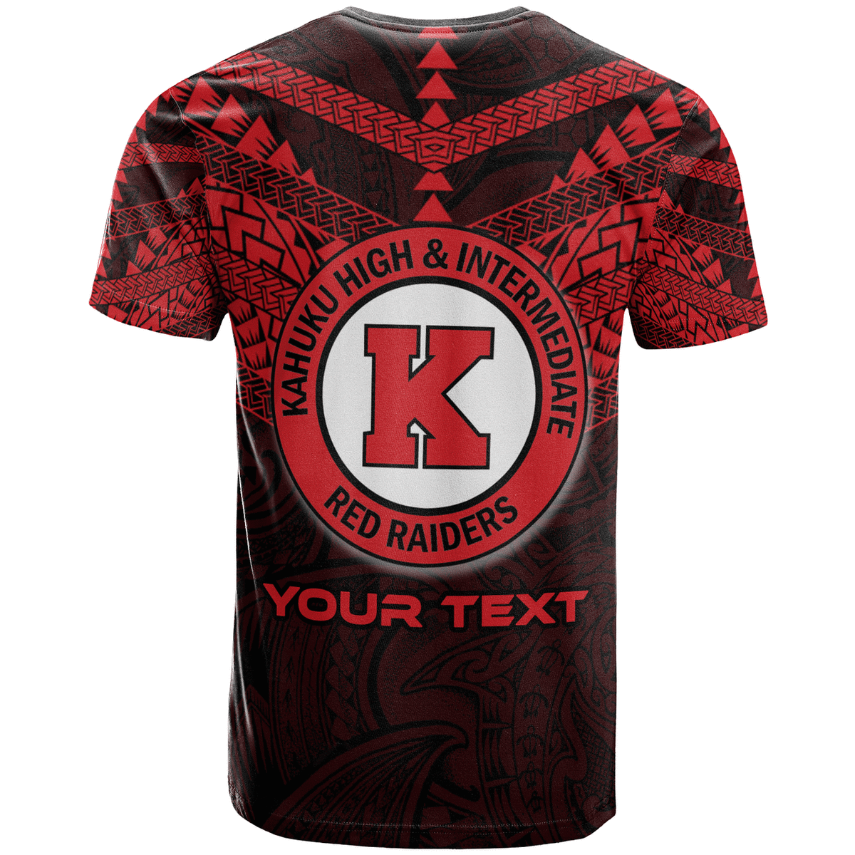 Custom Hawaii T Shirt Kahuku High and intermediate School Logo LT10 - Wonder Print Shop