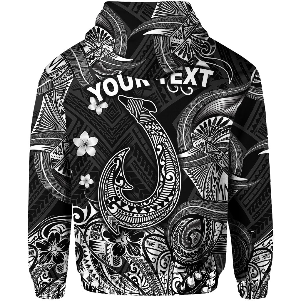 Custom Hawaii Fish Hook Polynesian Zip Hoodie Unique Style Black LT8 - Wonder Print Shop